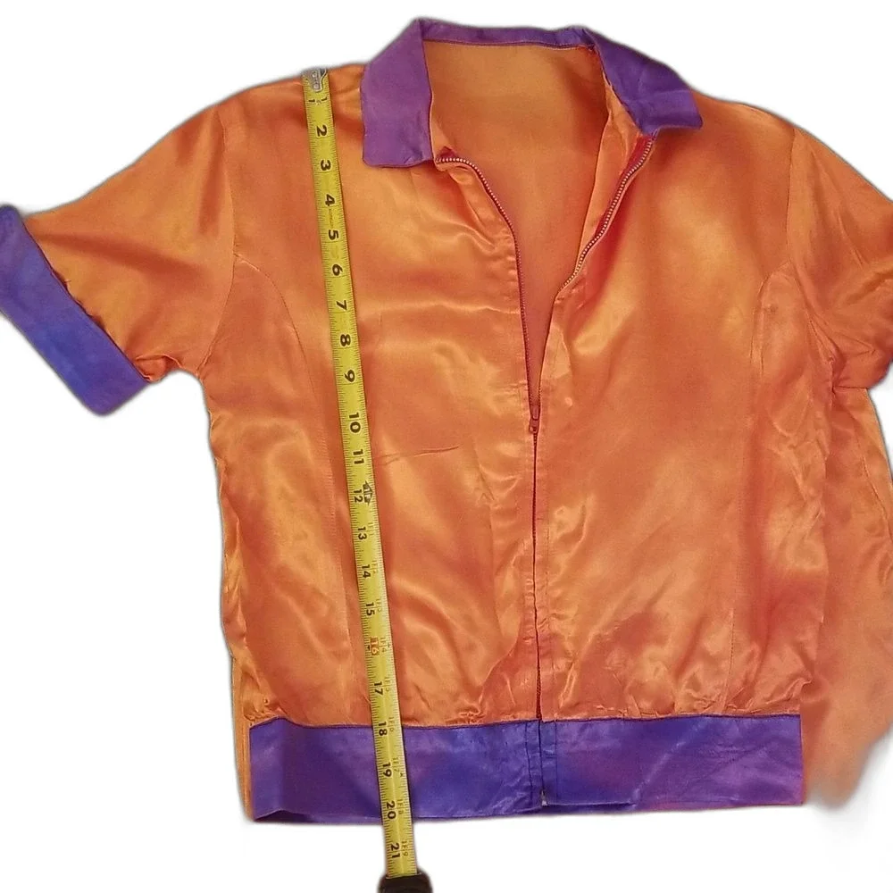 Set of 2 Vintage 1982 Handmade Orange & Purple Costume Sets Kids Pajamas Retro